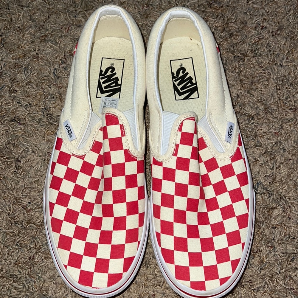 Red and White Checkered Vans